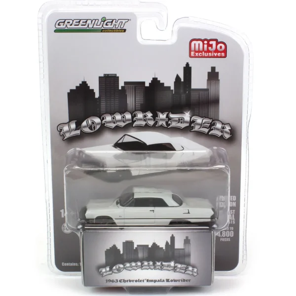 Manufacturer_Greenlight Collectibles Cars & Suvs<1/64 1963 Lowrider Chevrolet Impala SS, Grey, MiJo Exclusive