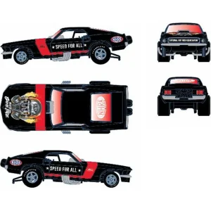 Manufacturer_M2 Machines Cars & Suvs<1/64 M2 Machines 1969 Ford Mustang Funny Car, Pearl Black & Red, Hobby Exclusive Release