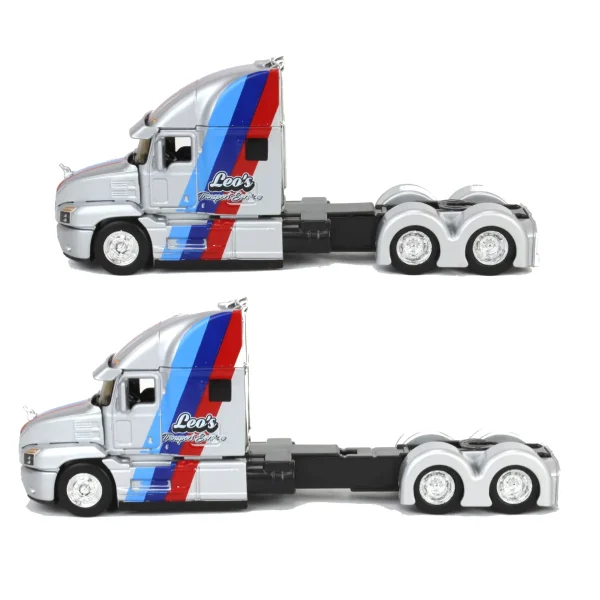 Manufacturer_Maisto Cars & Suvs<1/64 Mack Anthem Car Carrier with 1988 BMW 3 Series M3, Silver, Maisto