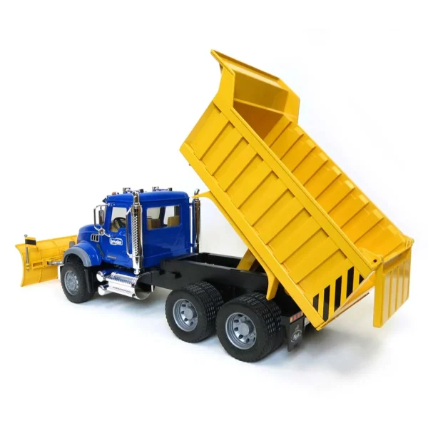 Manufacturer_Bruder Toys Dump Trucks<1/16 MACK Granite Dump Truck with Snow Plow and Flashing Lights by Bruder