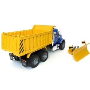 Manufacturer_Bruder Toys Dump Trucks<1/16 MACK Granite Dump Truck with Snow Plow and Flashing Lights by Bruder