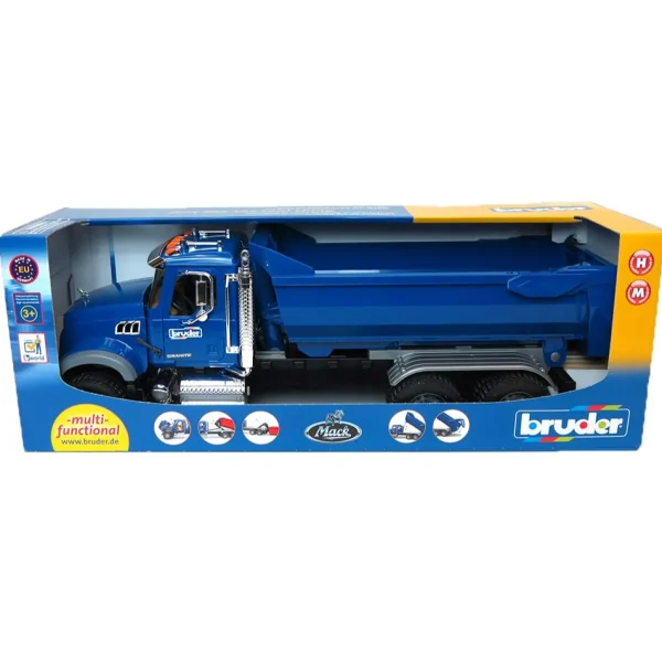 Manufacturer_Bruder Toys Dump Trucks<1/16 MACK Granite Halfpipe Dump Truck by Bruder