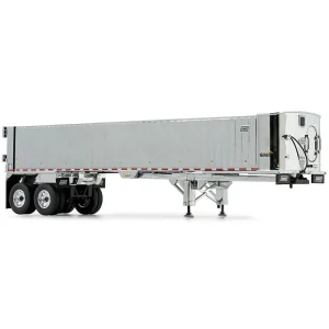 Manufacturer_First Gear, Inc. Dump Trucks<1/50 Mack Granite MP Day Cab, White with Chrome East Genesis End Dump Trailer by First Gear