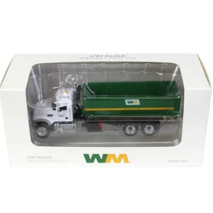 Manufacturer_First Gear, Inc. Tow & Straight Trucks<1/87 Mack Granite MP with Tub-Style Roll-Off Container, Waste Management