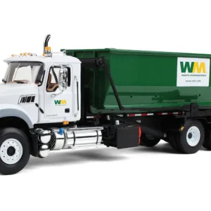 Manufacturer_First Gear, Inc. Dump Trucks<1/34 Mack Granite Waste Management Truck with Green Roll off Container