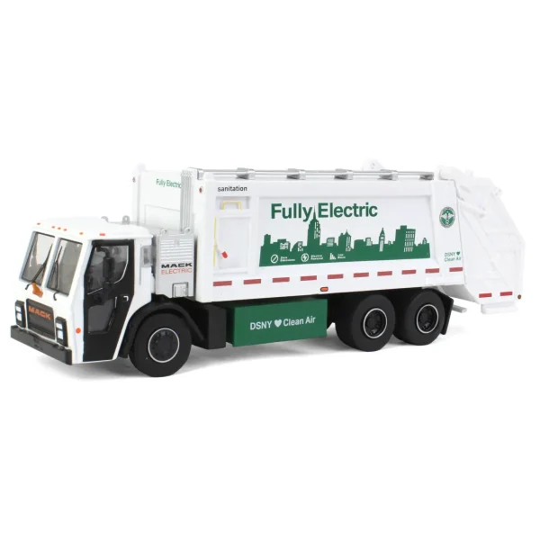 Manufacturer_Greenlight Collectibles Tow & Straight Trucks<1/64 2021 Mack LR Electric Rear Loader Refuse Truck, DSNY, SD Trucks Series 17