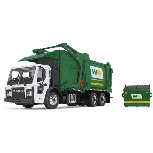 Manufacturer_First Gear, Inc. Tow & Straight Trucks<1/34 Mack LR w/ McNeilus Meridian Front Loader & Dumpster, Waste Management