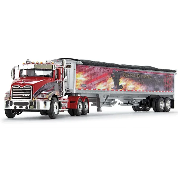 Manufacturer_DCP by First Gear Agricultural Trucks<1/64 Mack Pinnacle w/ Wilson Pacesetter Grain Trailer, Mercier Transport - Our Fallen Heroes, DCP by First Gear