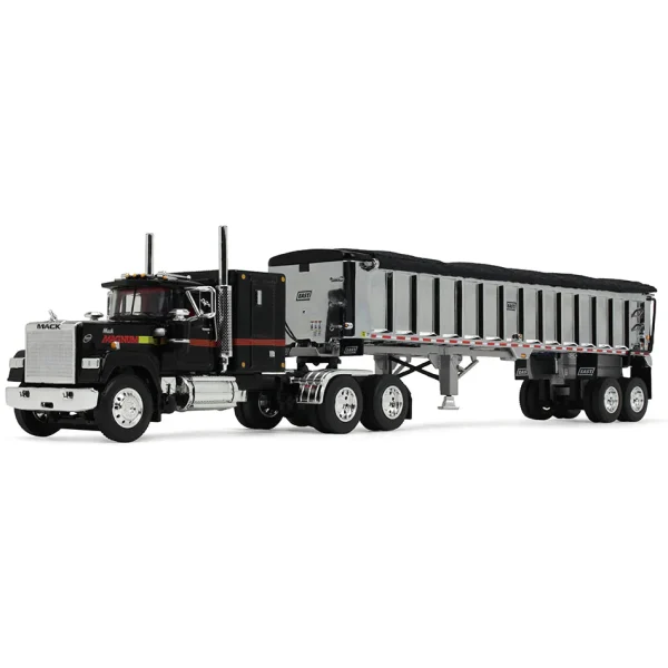 Manufacturer_DCP by First Gear Dump Trucks<1/64 Mack Super-Liner Magnum with East End Dump Trailer, Mack 125th Anniversary, DCP by First Gear