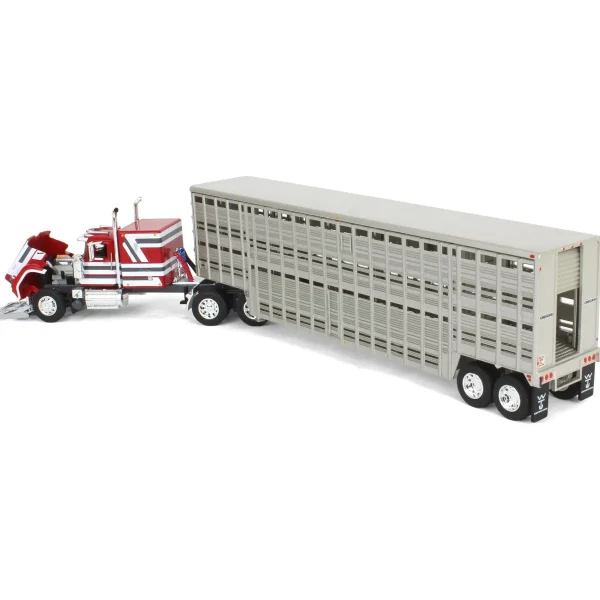 Manufacturer_DCP by First Gear Agricultural Trucks<1/64 Mack Super-Liner with 45ft Wilson Vintage Livestock Trailer, DCP by First Gear