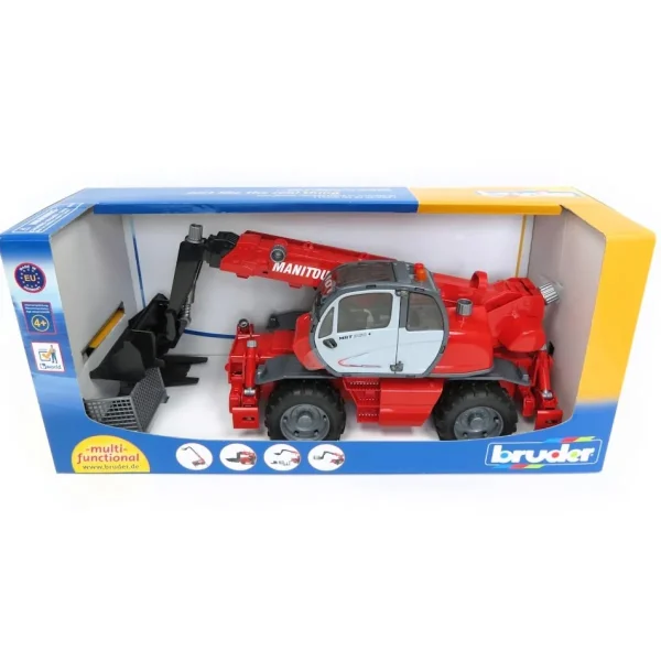 Manufacturer_Bruder Toys Loaders<1/16 Manitou Telehandler MRT 2150 with attachments