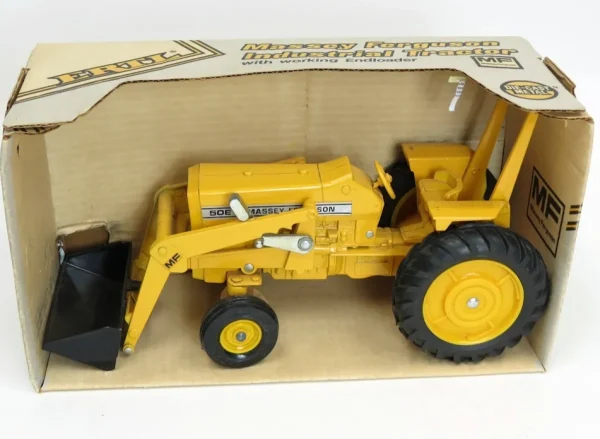 Manufacturer_ERTL Loaders<1/16 Massey Ferguson 50E Industrial Yellow with Loader