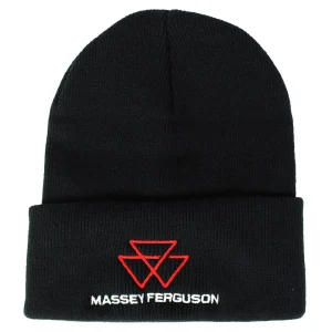 Outback Toys Agco, Allis, Massey & More<Massey Ferguson Logo Black Knit Beanie