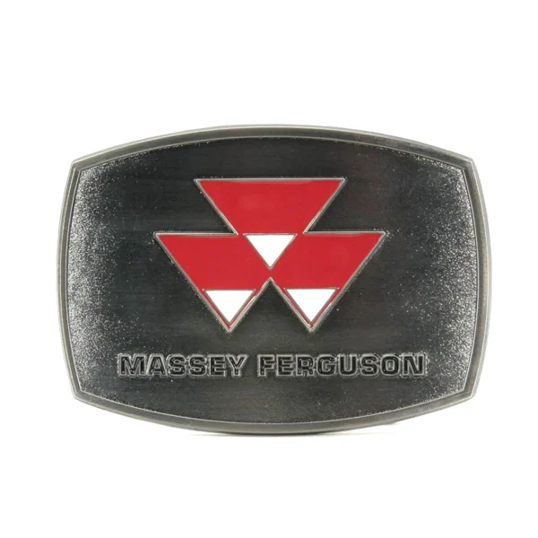 Manufacturer_SpecCast Agco, Allis, Massey & More<Massey Ferguson Logo Brushed Pewter Buckle