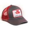 Outback Toys Agco, Allis, Massey & More<Massey Ferguson Logo Gray / Red Mesh Back Cap