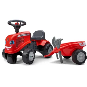 Manufacturer_Falk Agco, Massey & More<Massey Ferguson Push Along with Trailer with 2 Sets of Decals