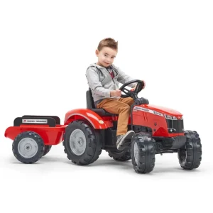 Manufacturer_Falk Agco, Massey & More<Massey Ferguson 8740S Pedal Tractor with Trailer by Falk