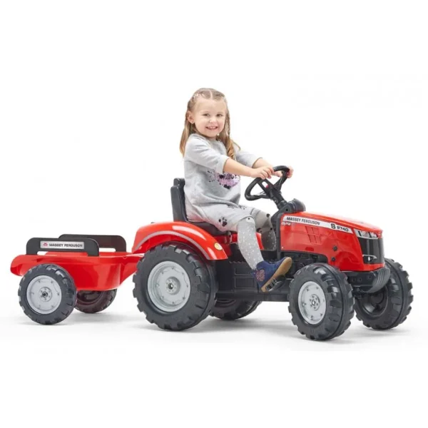 Manufacturer_Falk Agco, Massey & More<Massey Ferguson 8740S Pedal Tractor with Trailer by Falk