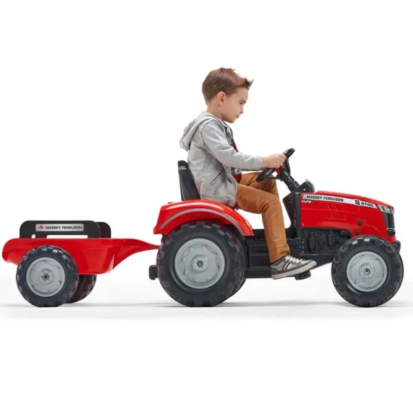 Manufacturer_Falk Agco, Massey & More<Massey Ferguson 8740S Pedal Tractor with Trailer by Falk