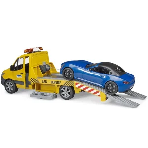 Manufacturer_Bruder Toys Tow & Straight Trucks<1/16 Mercedes-Benz Sprinter Autotransporter with Roadster by Bruder
