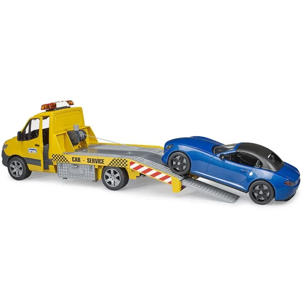 Manufacturer_Bruder Toys Tow & Straight Trucks<1/16 Mercedes-Benz Sprinter Autotransporter with Roadster by Bruder