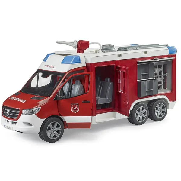 Manufacturer_Bruder Toys Emergency Vehicles<1/16 Mercedes-Benz Sprinter Fire Rescue Truck with Water Pump and Lights & Sounds by Bruder
