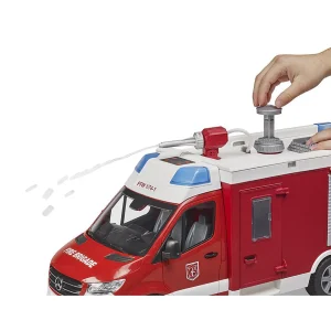 Manufacturer_Bruder Toys Emergency Vehicles<1/16 Mercedes-Benz Sprinter Fire Rescue Truck with Water Pump and Lights & Sounds by Bruder