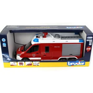 Manufacturer_Bruder Toys Emergency Vehicles<1/16 Mercedes-Benz Sprinter Fire Rescue Truck with Water Pump and Lights & Sounds by Bruder