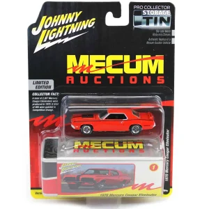 Manufacturer_Johnny Lightning Cars & Suvs<1/64 1970 Mercury Cougar Eliminator, Competition Orange, Mecum Auctions, Johnny Lightning Collector Tin Series 15
