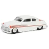 Manufacturer_Greenlight Collectibles Cars & Suvs<1/64 1950 Mercury Eight Coupe, Matte White with Metallic Orange Scallops, California Lowriders Series 6