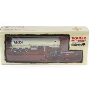 Manufacturer_Highway Replicas Agricultural Trucks | Tanker Trucks<1/64 Mobil Tanker Trailer with Dolly by Highway Replicas