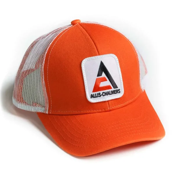 Outback Toys Agco, Allis, Massey & More<Modern Allis Chalmers Logo White Mesh Back Hat