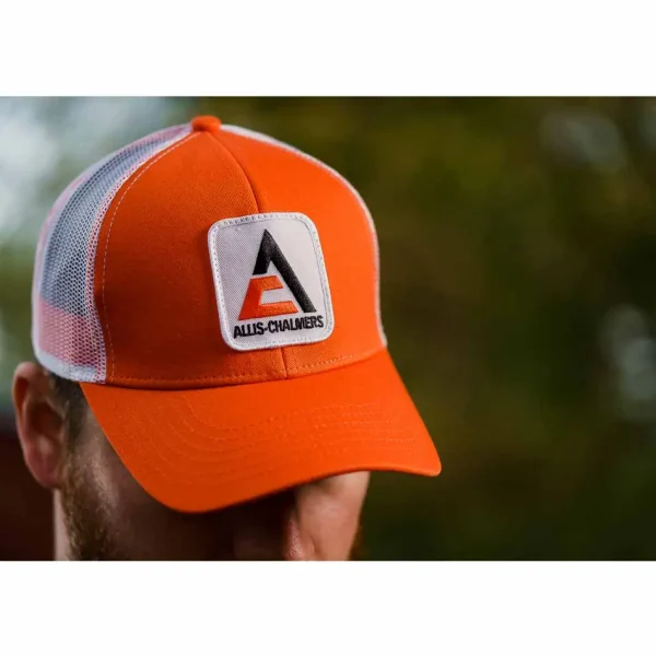Outback Toys Agco, Allis, Massey & More<Modern Allis Chalmers Logo White Mesh Back Hat