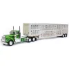 Manufacturer_DCP by First Gear Agricultural Trucks<1/64 Neon & Dark Green Kenworth W900A Day Cab w/ Wilson Silver Star Livestock Trailer, DCP by First Gear