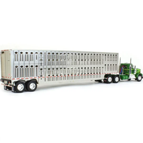 Manufacturer_DCP by First Gear Agricultural Trucks<1/64 Neon & Dark Green Kenworth W900A Day Cab w/ Wilson Silver Star Livestock Trailer, DCP by First Gear