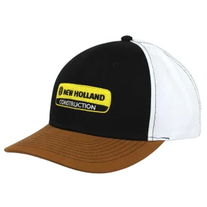 Outback Toys New Holland & Ford<New Holland Construction Black, Brown & White Chino Twill Cap