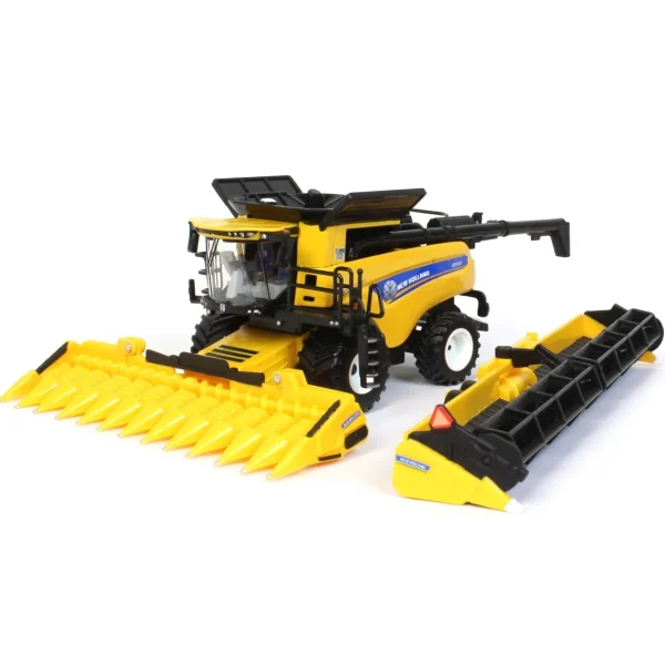 Manufacturer_ERTL Combines & Harvesters<1/64 New Holland CR9.90 Combine w/ Folding Corn Head & Draper Head, 45th Anniv, ERTL Prestige Collection