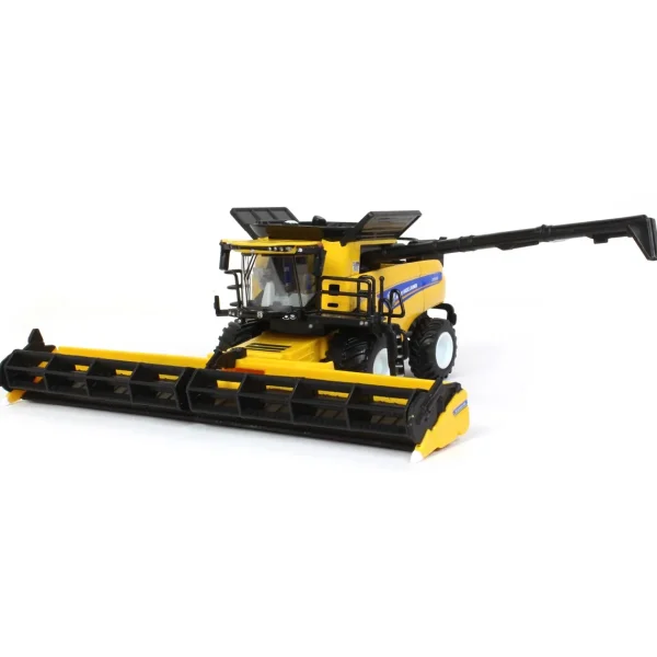 Manufacturer_ERTL Combines & Harvesters<1/64 New Holland CR9.90 Combine w/ Folding Corn Head & Draper Head, 45th Anniv, ERTL Prestige Collection