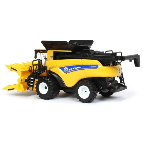 Manufacturer_ERTL Combines & Harvesters<1/64 New Holland CR9.90 Combine w/ Folding Corn Head & Draper Head, 45th Anniv, ERTL Prestige Collection