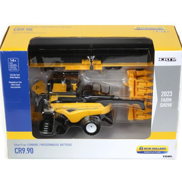 Manufacturer_ERTL Combines & Harvesters<1/64 New Holland CR9.90 Tracked Combine with Grain & Corn Heads, 2023 Farm Show