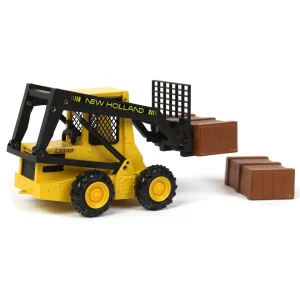 Manufacturer_Other Loaders<1/25 New Holland L-555 Super Boom Skid Loader with Cargo by NZG
