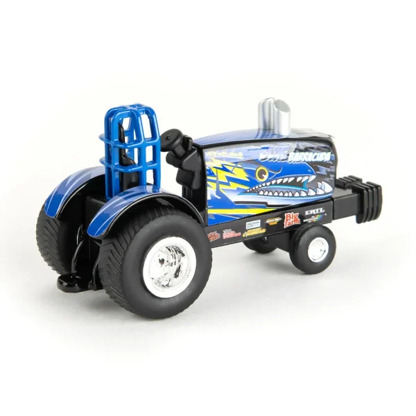 Manufacturer_ERTL Pulling Tractors | Pickup Trucks<1/64 New Holland "Blue Barracuda" Pulling Tractor with Pickup Truck & Trailer