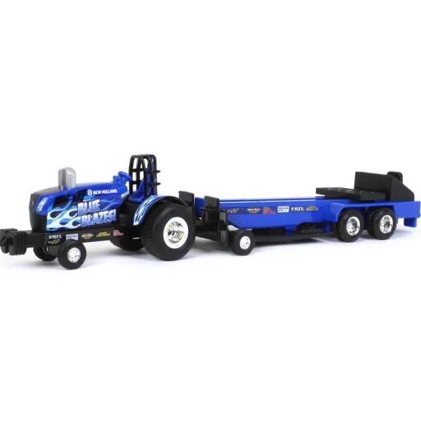 Manufacturer_ERTL Pulling Tractors<1/64 New Holland "Blue Blazes" Pulling Tractor with Pulling Sled