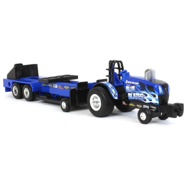 Manufacturer_ERTL Pulling Tractors<1/64 New Holland "Blue Blazes" Pulling Tractor with Pulling Sled