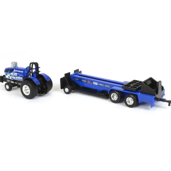 Manufacturer_ERTL Pulling Tractors<1/64 New Holland "Blue Blazes" Pulling Tractor with Pulling Sled