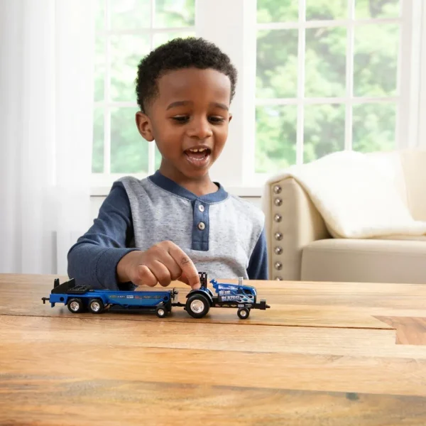 Manufacturer_ERTL Pulling Tractors<1/64 New Holland "Blue Blazes" Pulling Tractor with Pulling Sled