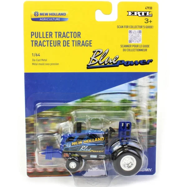 Manufacturer_ERTL Pulling Tractors<1/64 New Holland "Blue Power" Pulling Tractor