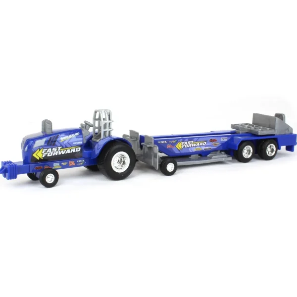 Manufacturer_ERTL Pulling Tractors<1/64 New Holland "Fast Forward" Pulling Tractor with Sled