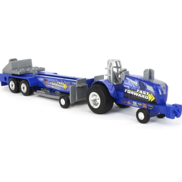 Manufacturer_ERTL Pulling Tractors<1/64 New Holland "Fast Forward" Pulling Tractor with Sled
