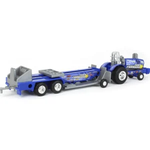 Manufacturer_ERTL Pulling Tractors<1/64 New Holland "Fast Forward" Pulling Tractor with Sled